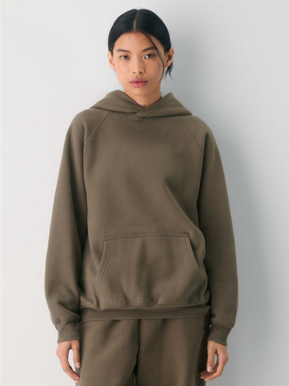 Aritzia Cozy Sweatfleece Mega Raglan Hoodie oversized women's size medium NWT